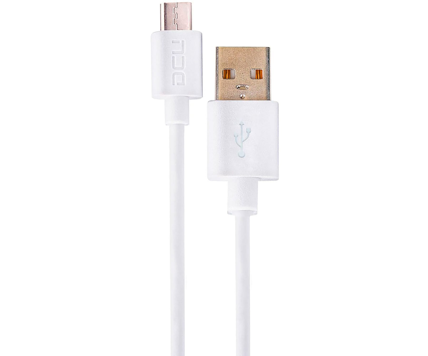 DCU 30401225 Blanco / Cable USB-A (M) a microUSB (M) 1m